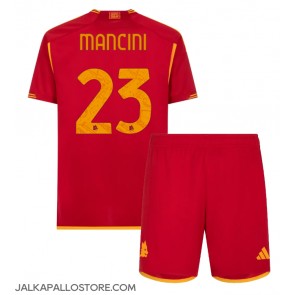 AS Roma Gianluca Mancini #23 Kotipaita Lapsille 2023-24 Lyhythihainen (+ shortsit)